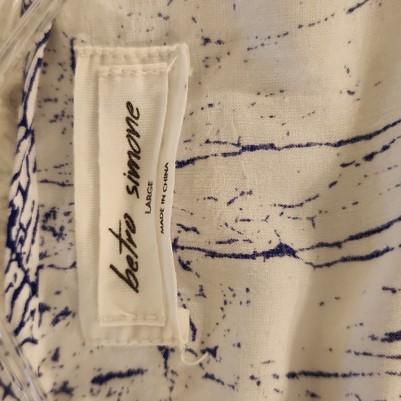 Betro Simone Blue Paint Splatter Design Romper - Picture 11 of 12